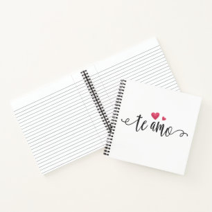 Espagnol Te Amo I Love You Valentine   Carnet