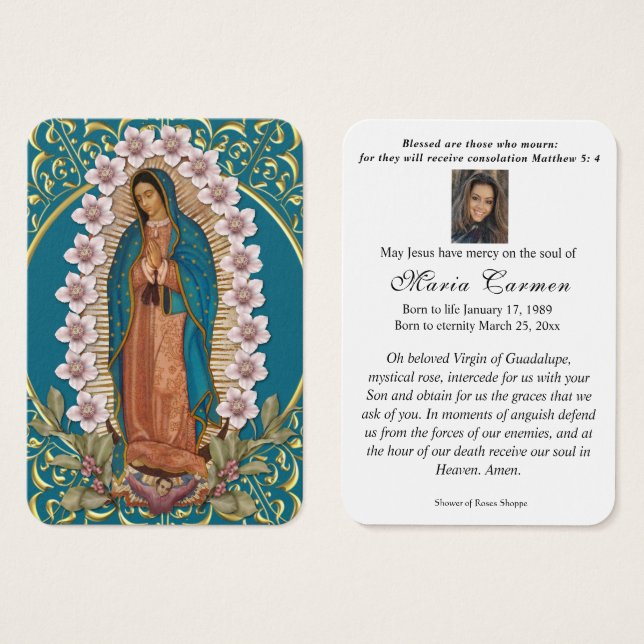 Espagnol Vierge Marie Guadalupe (Devant & derrière)