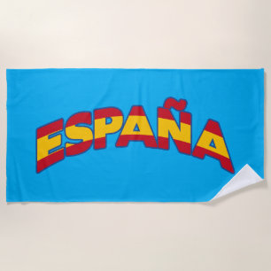 España 1 beach towel