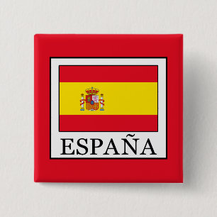 España 2 Inch Square Button