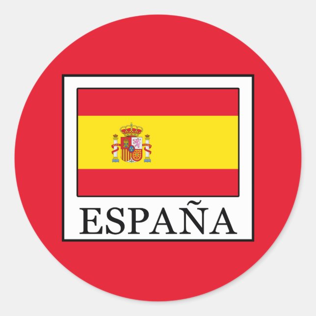 España Classic Round Sticker (Front)