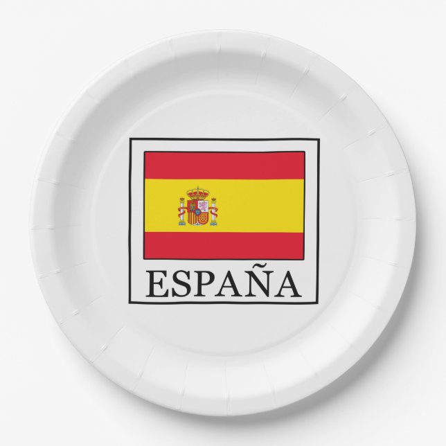 España Paper Plate (Front)
