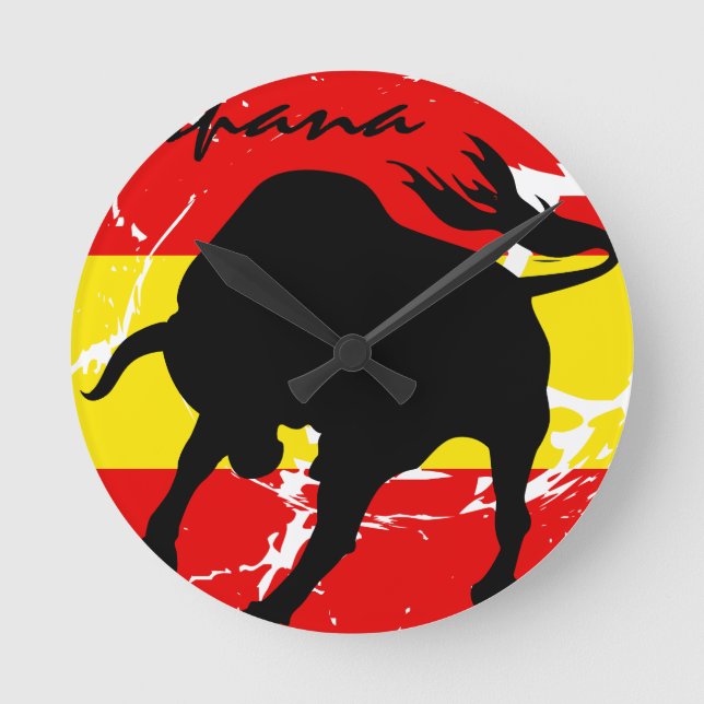 Espana Round Clock (Front)