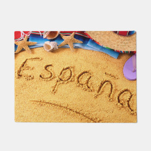 España Spain Beach doormat