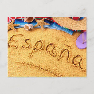 España Spain Beach postcard