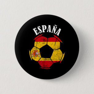 Espana Spain Flag Spain Soccer Player Spanish Prid 2 Inch Round Button