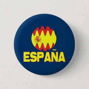 Espana Spain La Furia Roja Futbol 2 Inch Round Button