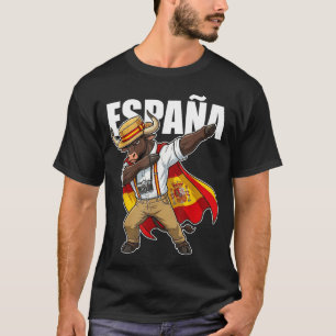 Espana Spain Pride Funny Dabbing Bull Tourist Men T-Shirt