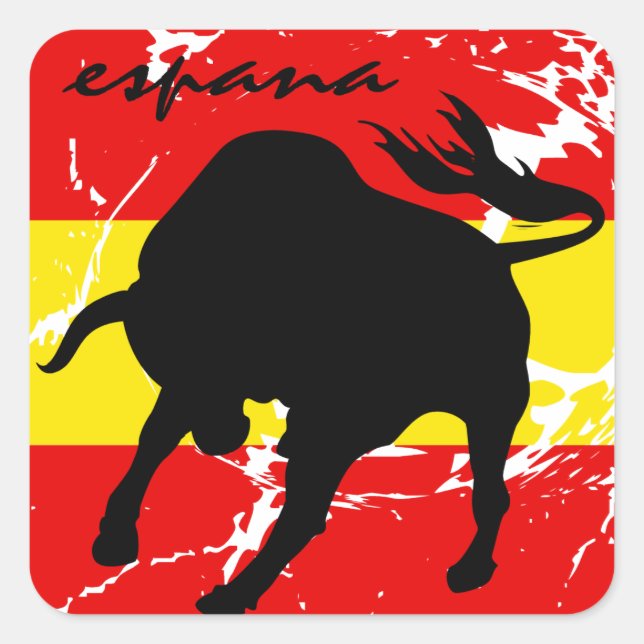 Espana Square Sticker (Front)