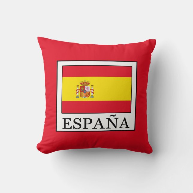 España Throw Pillow (Front)