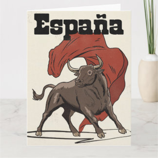 España Travel poster Card