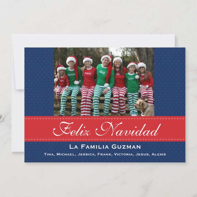 Español-Feliz Navidad / Spanish Christmas Invitation (Front)
