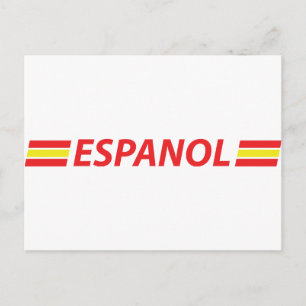 espanol icon postcard