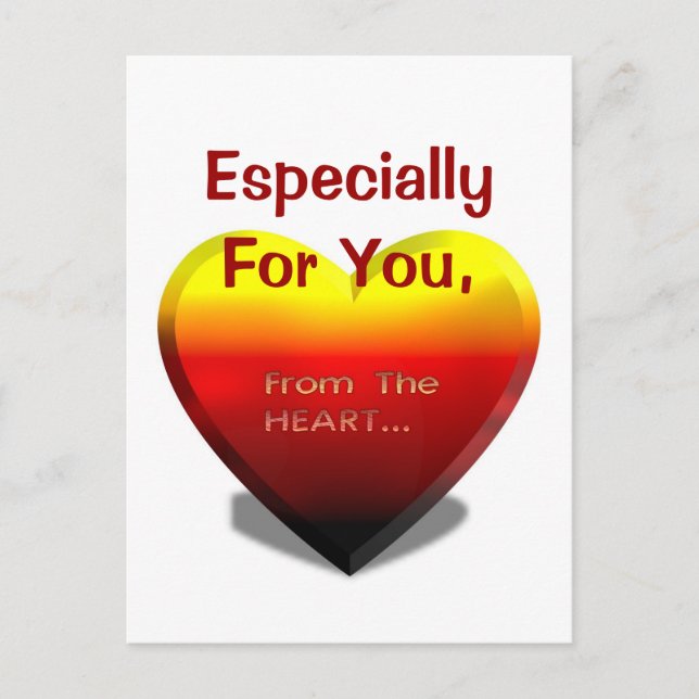 Especially For You From the Heart, postcard (Front)