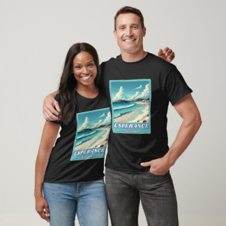Esperance in Western Australia Retro Skyline T-Shirt