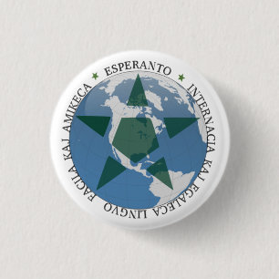 Esperanto 1 Inch Round Button
