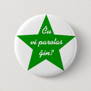esperanto button, esperanto-butono 2 inch round button