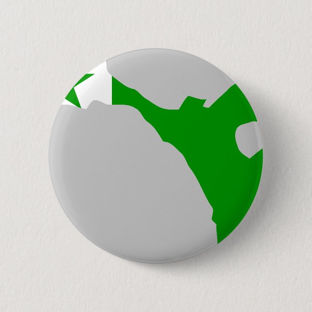Esperanto flag map 2 inch round button (Front)