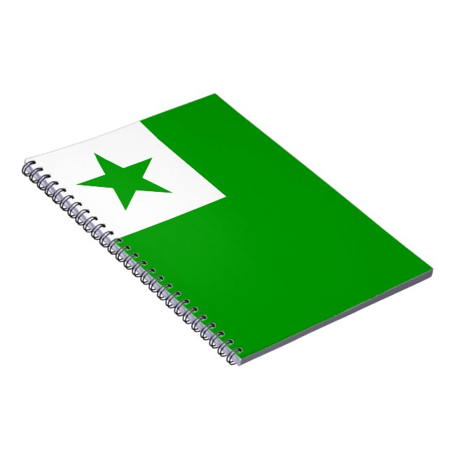 Esperanto Flag Notebook (Right Side)