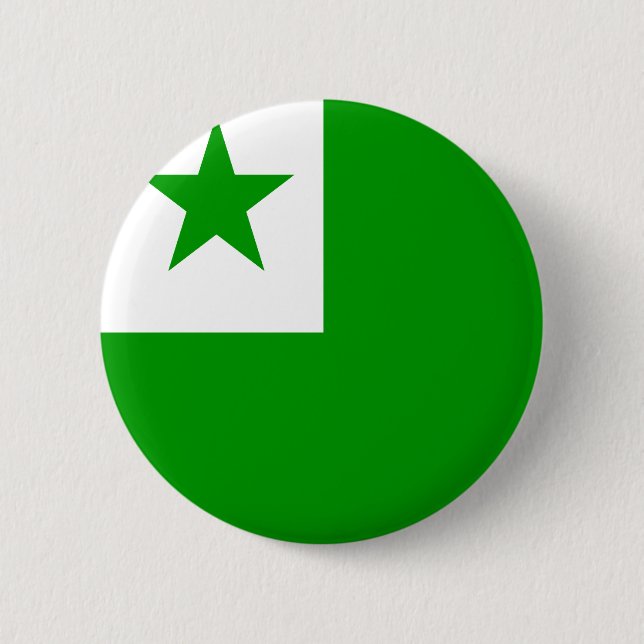 Esperanto High quality Flag 2 Inch Round Button (Front)