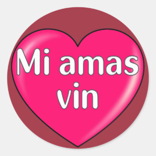 Esperanto – I love you Classic Round Sticker