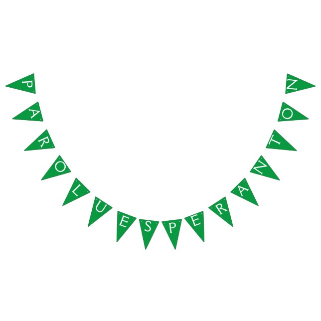 Esperanto: Parolu Esperanton Bunting Flags (All)