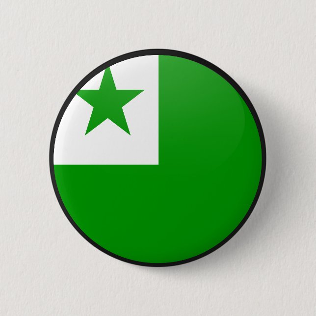 Esperanto quality Flag Circle 2 Inch Round Button (Front)