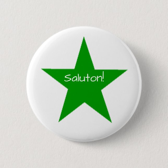 Esperanto: Saluton 2 Inch Round Button (Front)