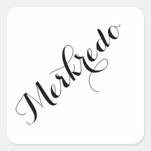 Esperanto Weekdays Stickers - Merkredo (Wednesday)