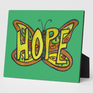 Espère Inspiration Papillon Peinture Plaque cadeau