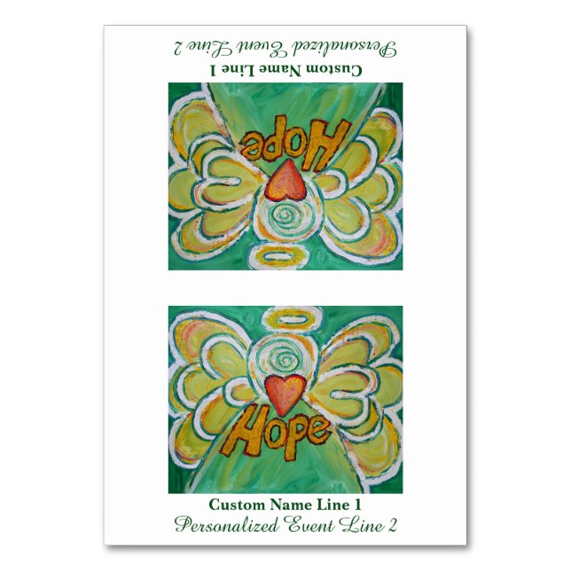 Espère Inspiration Word Angel Table Carte de tente (Par défaut)