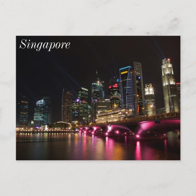 Esplanade Bridge Singapore Postcard (Front)