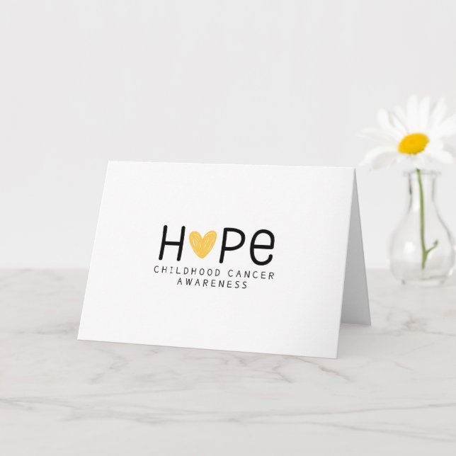 espoir.cancer de l'enfance. Cartes de voeux et de  (Petite plante)