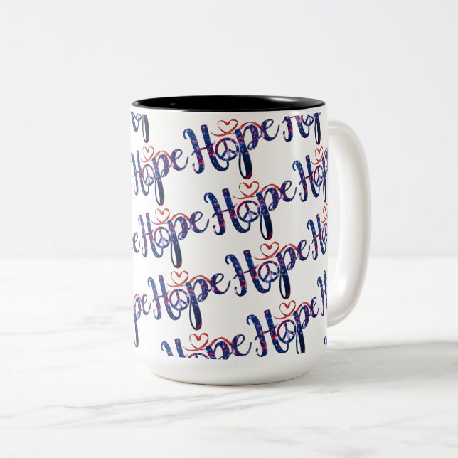 Espoir De Paix Café Mug (Devant droit)
