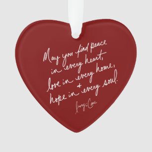 Espoir de paix écrit à la main Amour Coeur spiritu