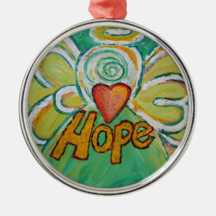 Espoir Inspiration Angel Word Ornement