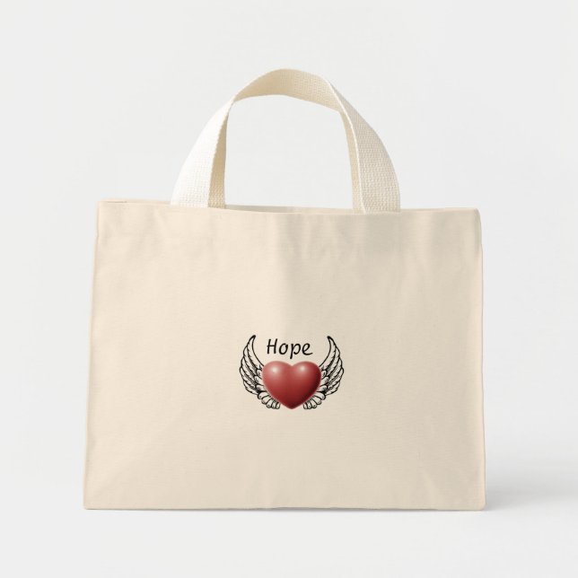 Espoir sur le Sac fourre-tout Angel Wings (Devant)