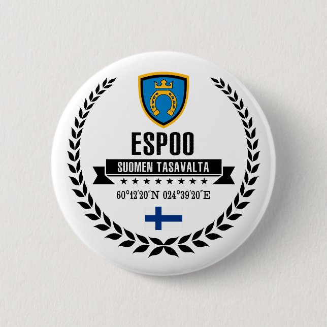 Espoo 2 Inch Round Button (Front)
