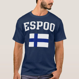 Espoo Finland Flag Heritage T-Shirt