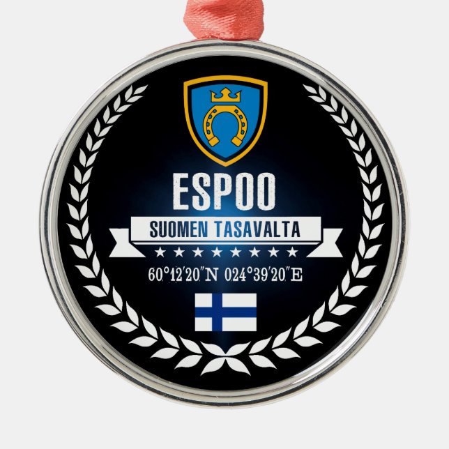 Espoo Metal Ornament (Front)