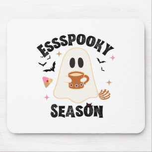 Espooky Season Funny Ghost Groovy Retro Halloween  Mouse Pad