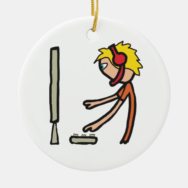 eSports Gamer Ceramic Ornament (Front)