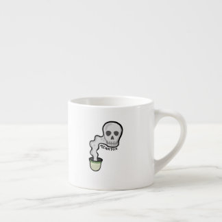 Espreso tasse avec fenjan et crâne