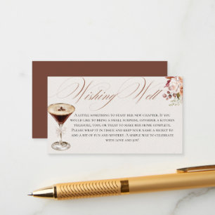 Espresso A Tini Bit Closer Wishing Well Enclosure  Card