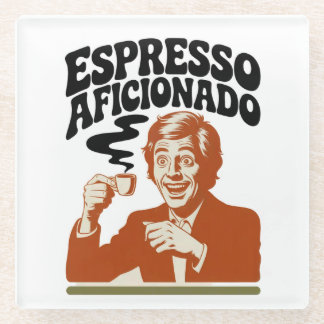 Espresso Aficionado - Java Lover Glass Coaster