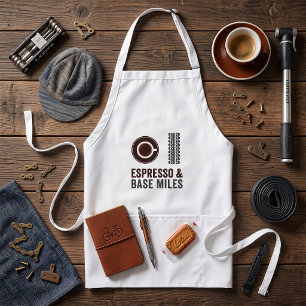 Espresso and Base Miles Cycling Coffee Lover Standard Apron