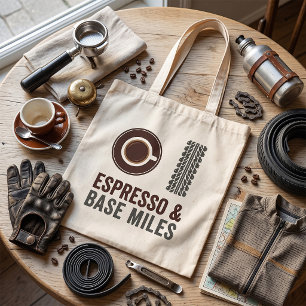 Espresso and Base Miles Cycling Coffee Lover Tote Bag