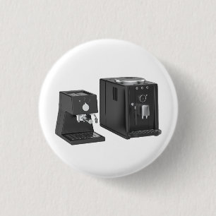 Espresso coffee machines 1 inch round button