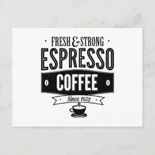 Espresso Coffee Postcard