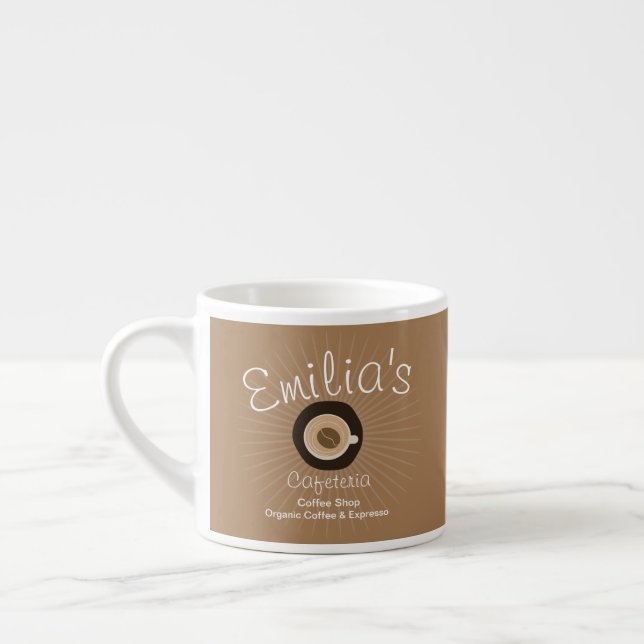 Espresso Coffee Shop Business  Logo Espresso Cup (Left)